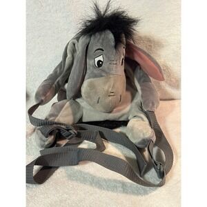 Vintage Winnie The Pooh Eeyore Disneyland Resort Backpack Plush Stuffed Animal